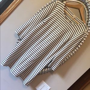 Striped J Crew 3/4 sleeve dress